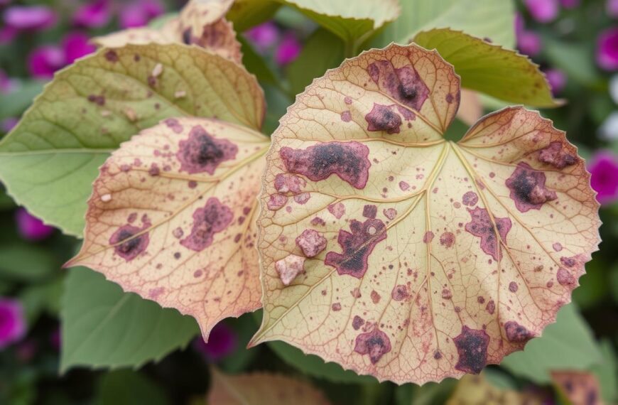 Choroby hortensji bukietowej