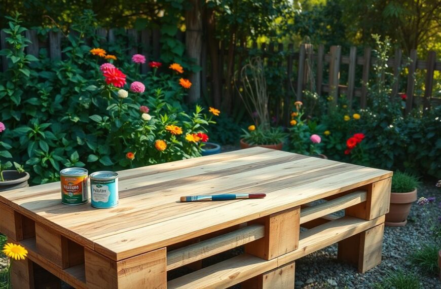 Jak zrobić stół ogrodowy z palet