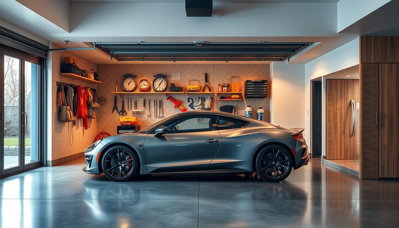 Posadzka w przydomowym garażu