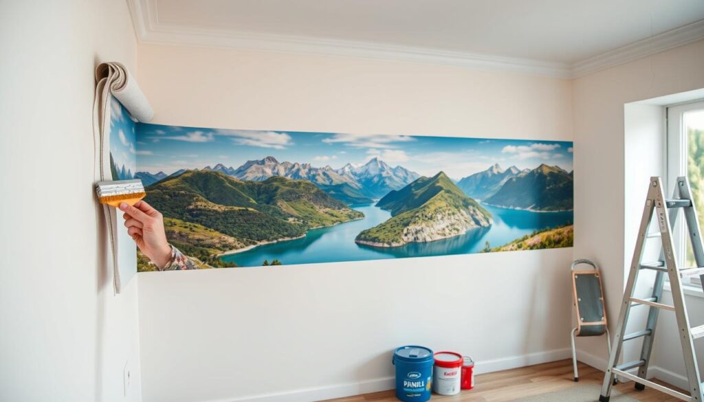 jak kłaść tapetę na flizelinie