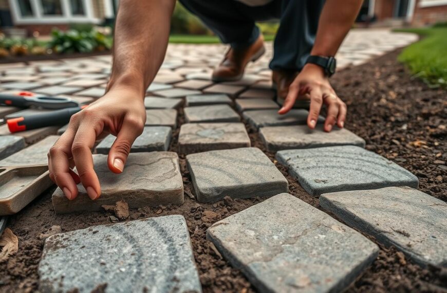 jak ułożyć kostkę brukową