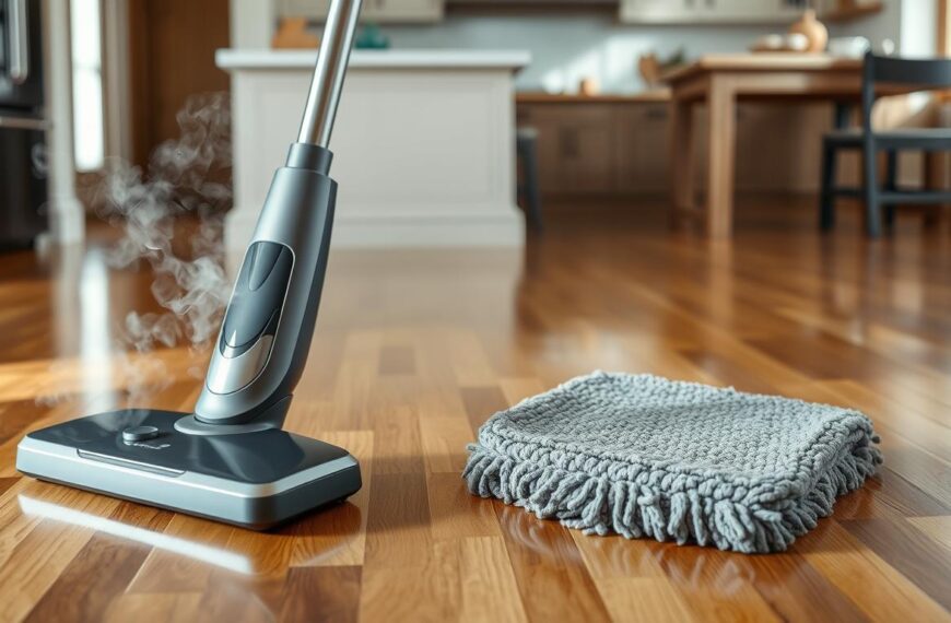 czyszczenie paneli mopem parowym