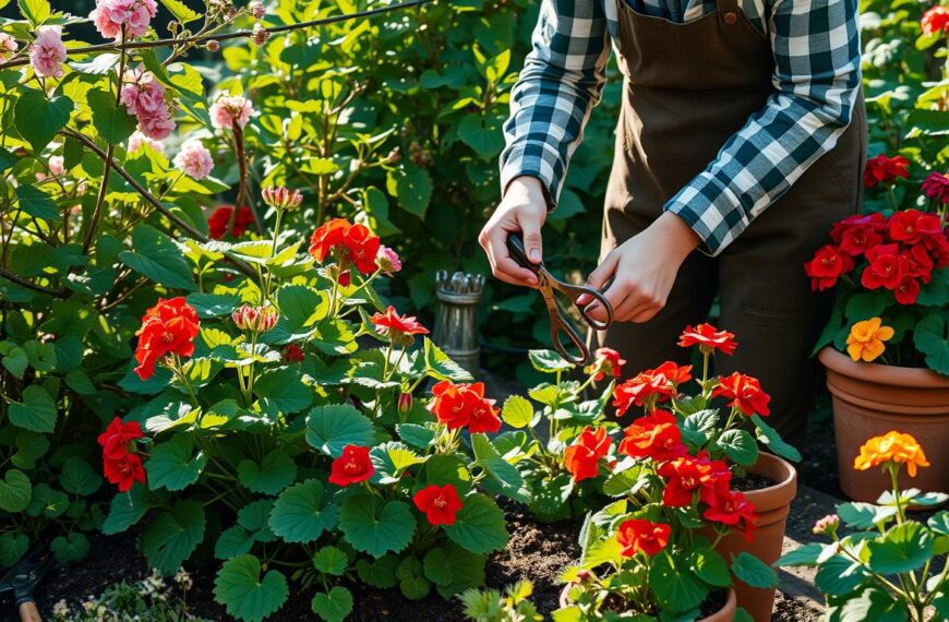 jak przycinać pelargonie na zimę