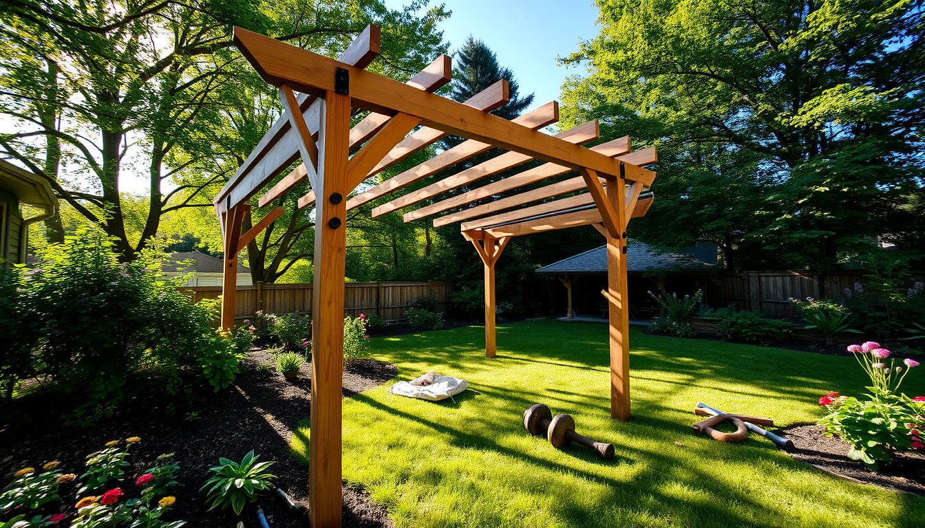 budowa pergoli ogrodowej