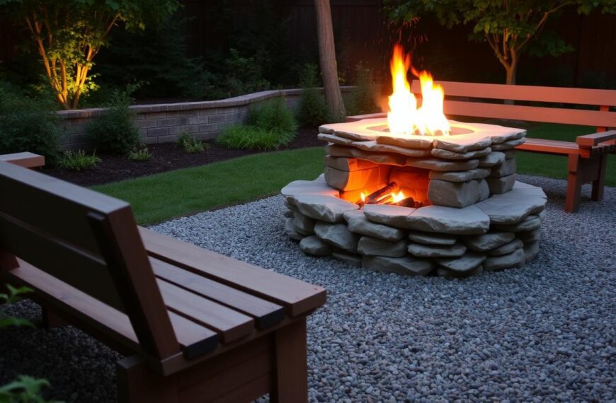 jak zrobić palenisko ogrodowe