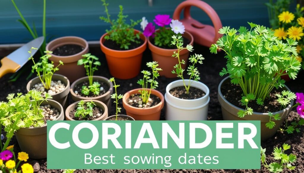 terminy siewu kolendry