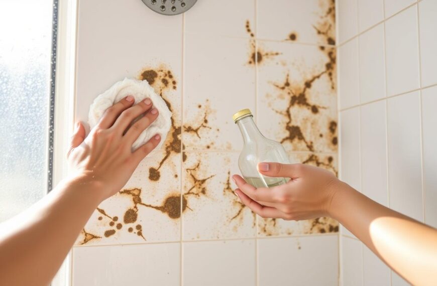 usuwanie pleśni z prysznica bez chemii