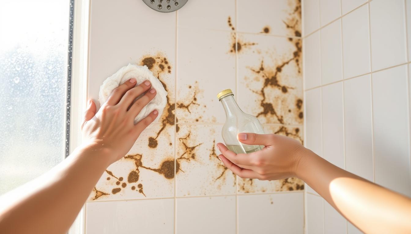 usuwanie pleśni z prysznica bez chemii
