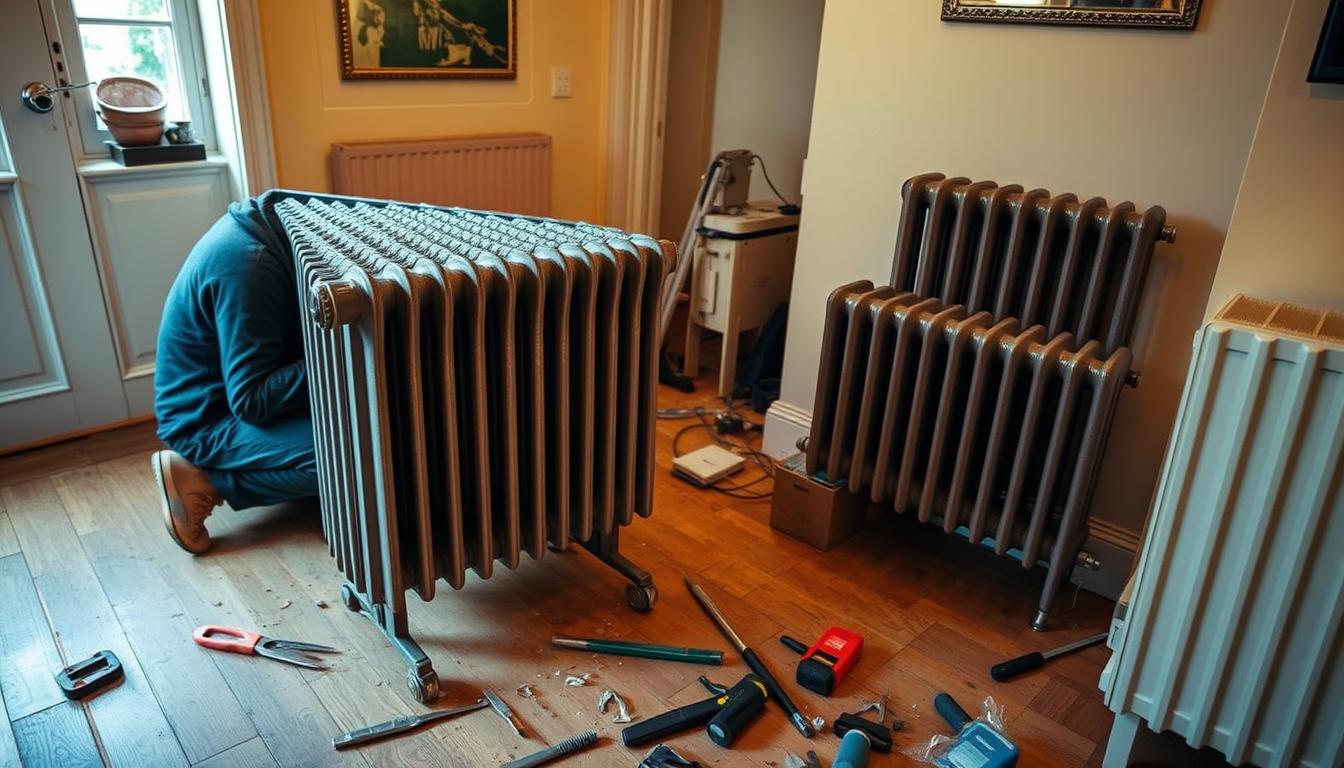 wymiana grzejników żeliwnych