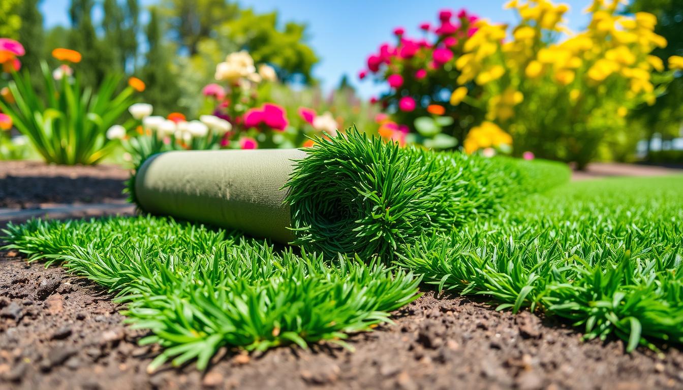 zakładanie trawnika z rolki