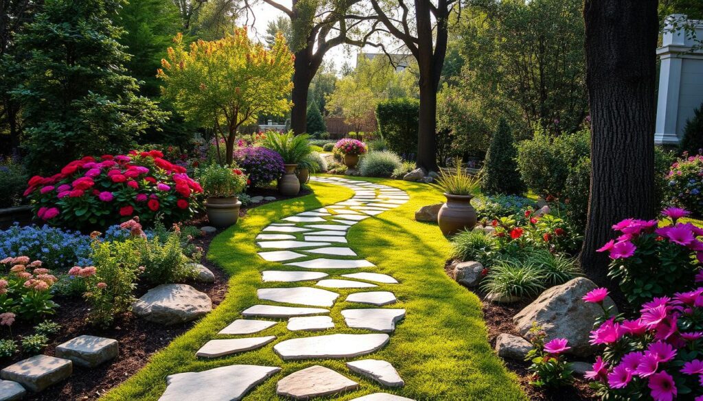 zaplanowanie ścieżki ogrodowej