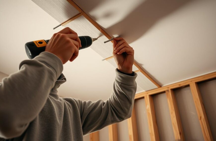 jak samemu przykręcić płyty gipsowe do sufitu
