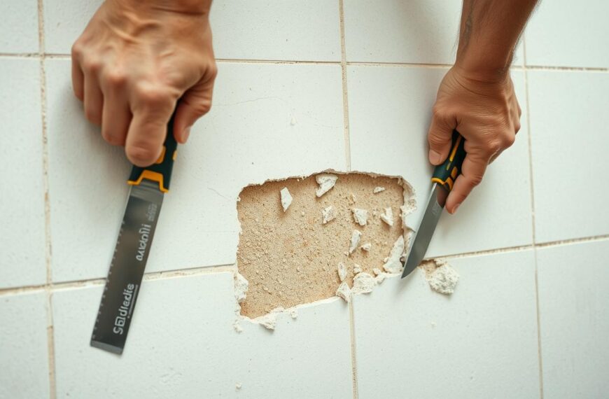 jak usunąć płytki z płyty gipsowej