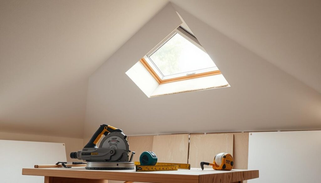 obróbka okna dachowego płytą gipsową obróbka okna dachowego płytą gipsową