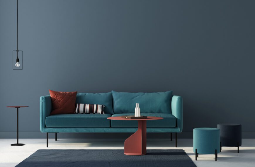 Przytulny salon - najmodniejsze ciepłe kolory 2025