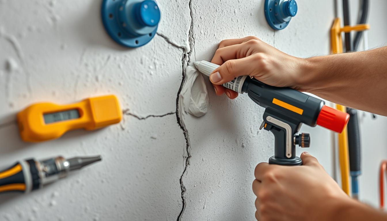 czym wypełnić głębokie pęknięcia w ścianie