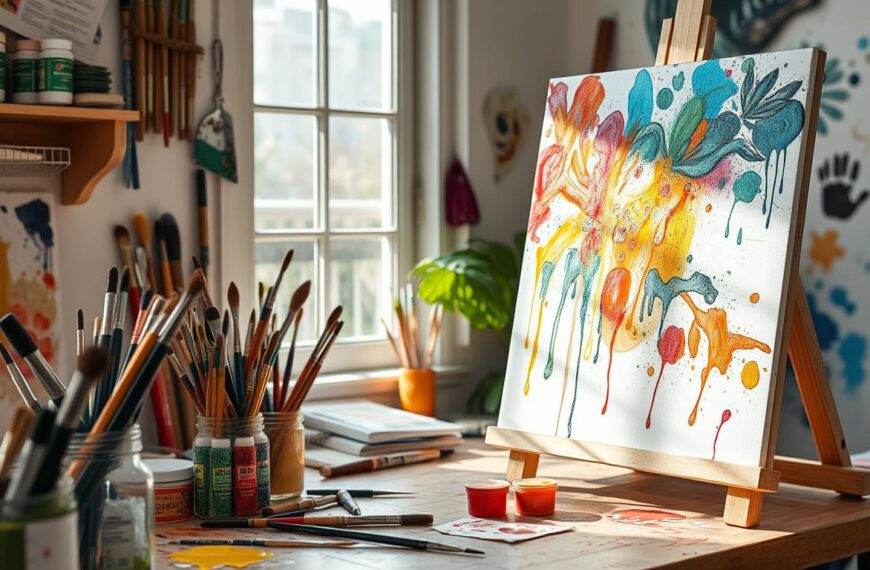 farba akrylowa jak malować