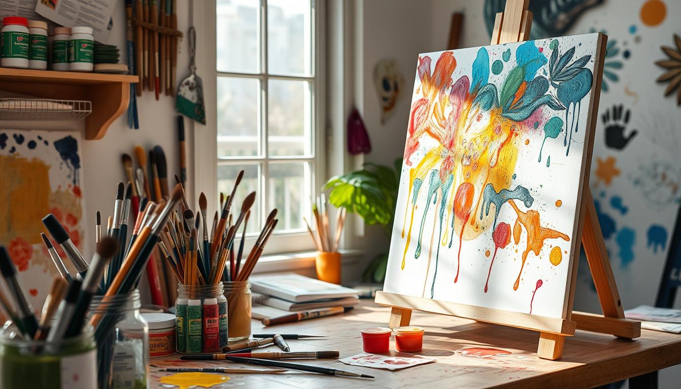 farba akrylowa jak malować