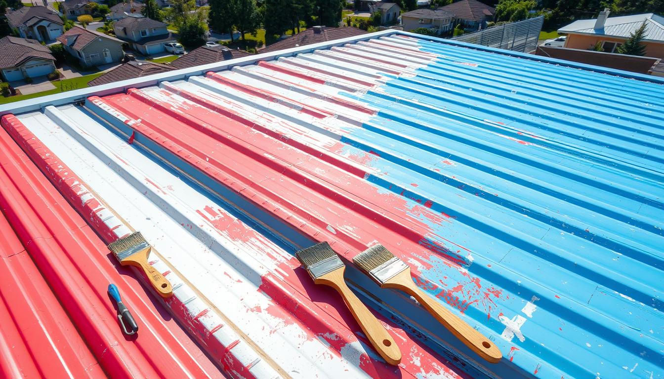 ile kosztuje malowanie dachu z blachy