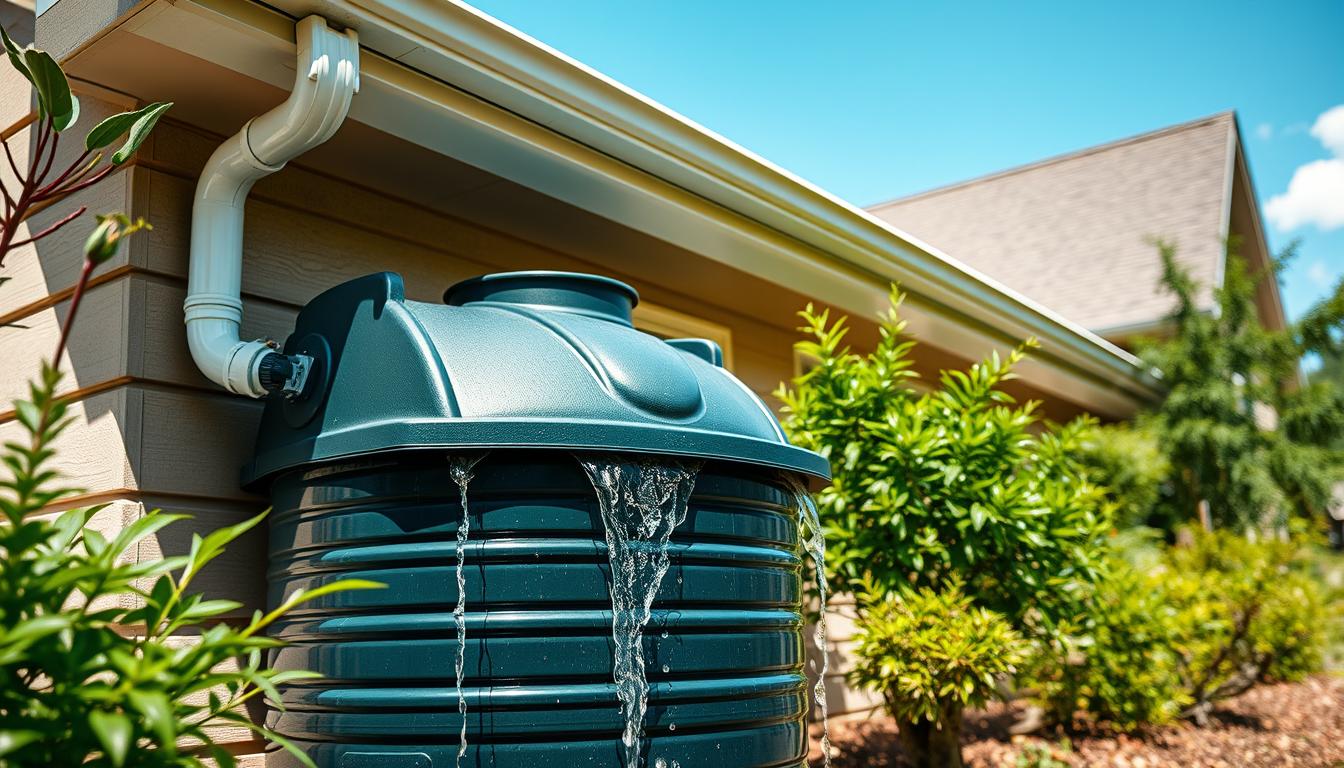 jak podłączyć zbiornik na deszczówkę do rynny