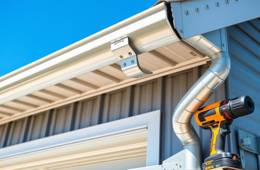 jak zamontować rynny do garażu blaszanego