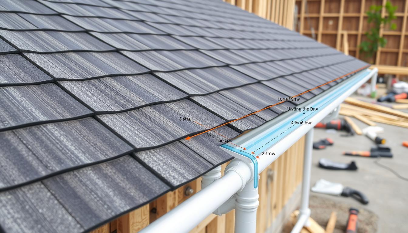 jaki spadek rynny na 10 metrach