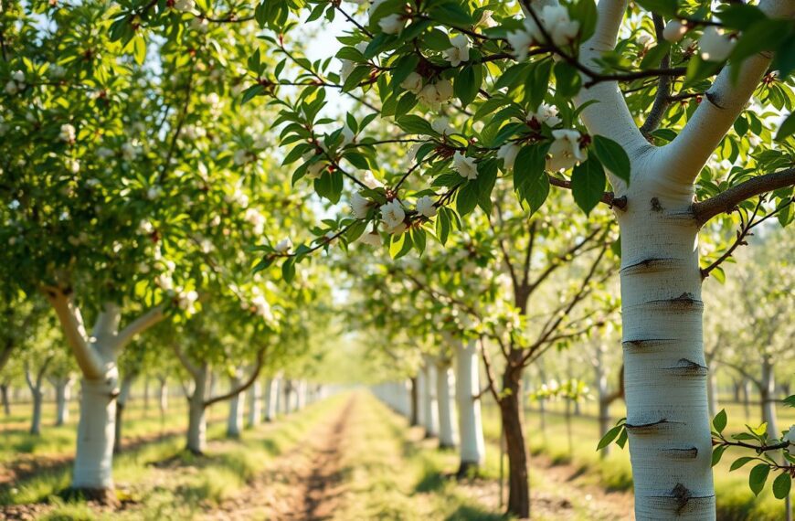 kiedy maluje sie drzewa owocowe wapnem