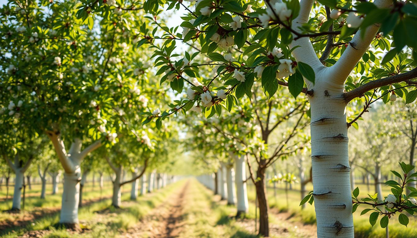 kiedy maluje sie drzewa owocowe wapnem