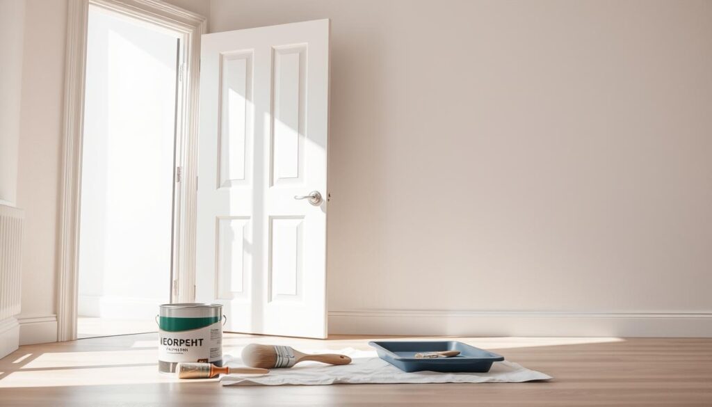 malowanie drzwi na biało