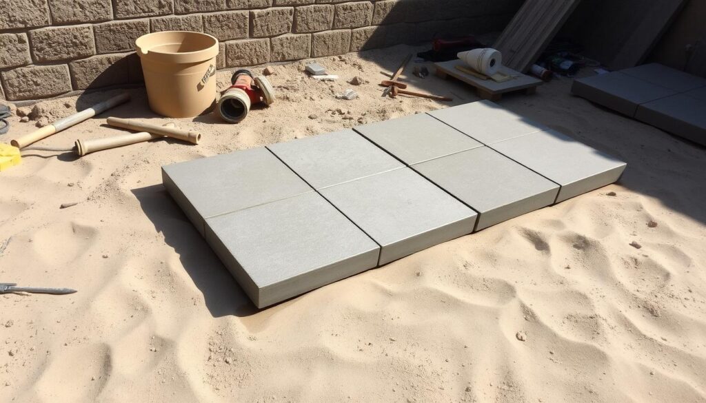 układanie płyt chodnikowych