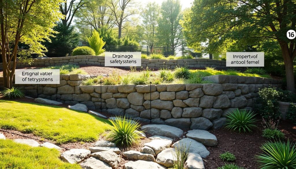 zabezpieczenia murów oporowych