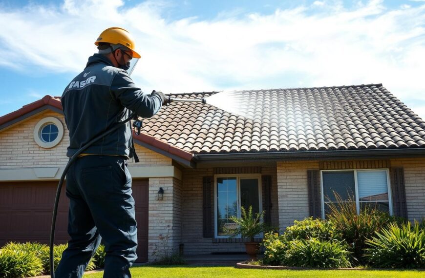 Czyszczenie dachu myjką ciśnieniową