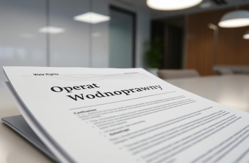 Operat wodnoprawny
