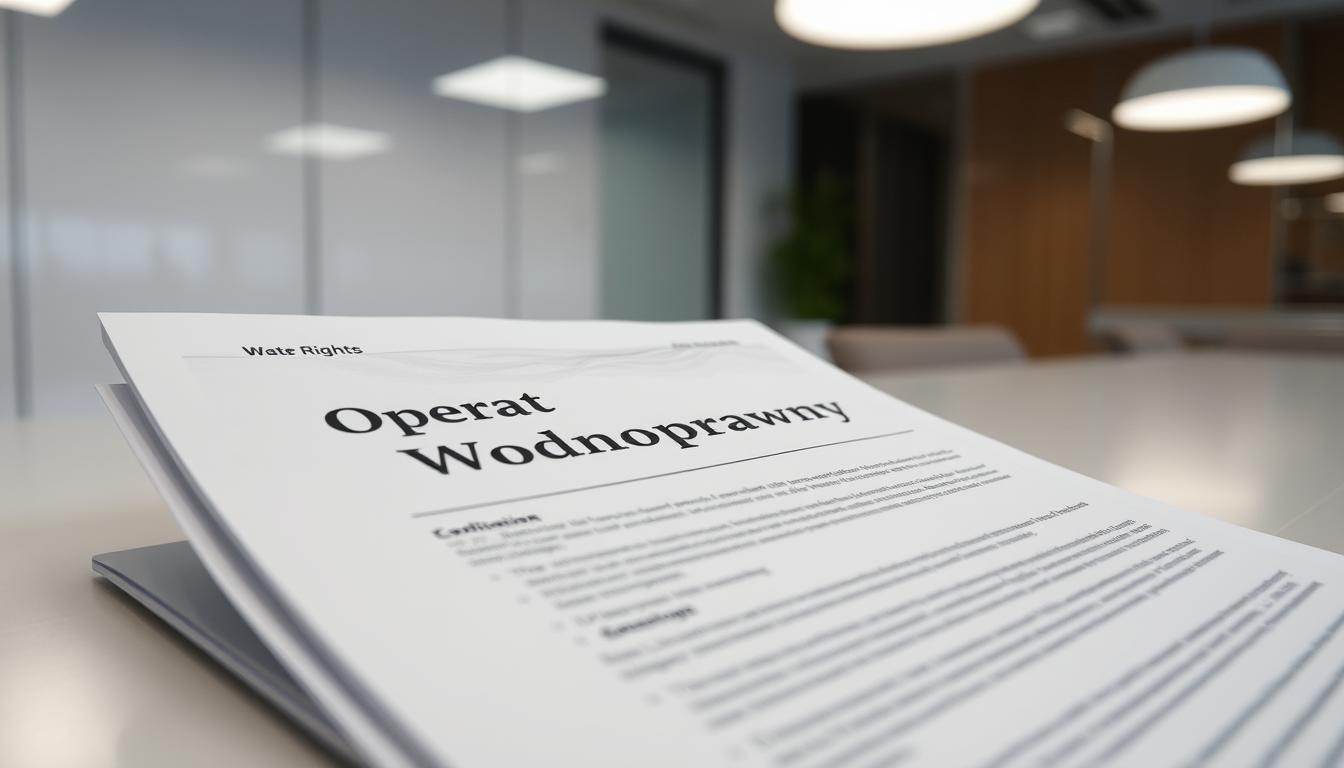 Operat wodnoprawny