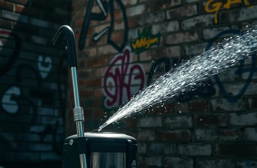 Usuwanie farby i graffiti przy pomocy myjki ciśnieniowej