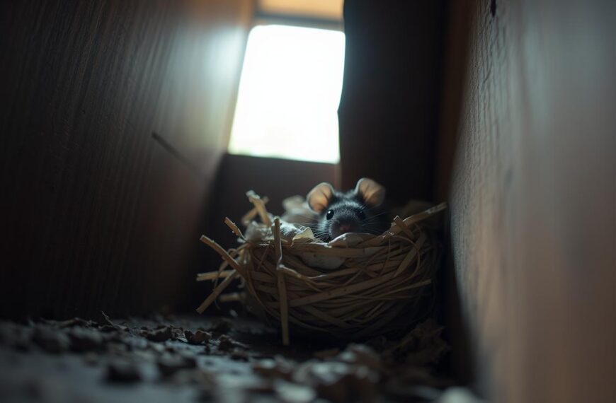 jak znaleźć gniazdo myszy w domu