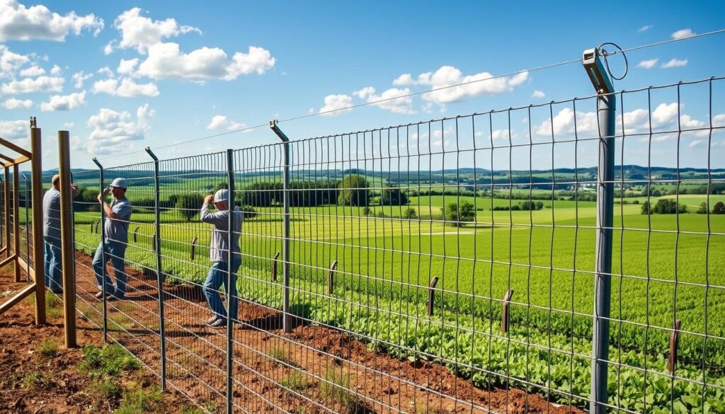 montaż siatki ogrodzeniowej montaż siatki ogrodzeniowej