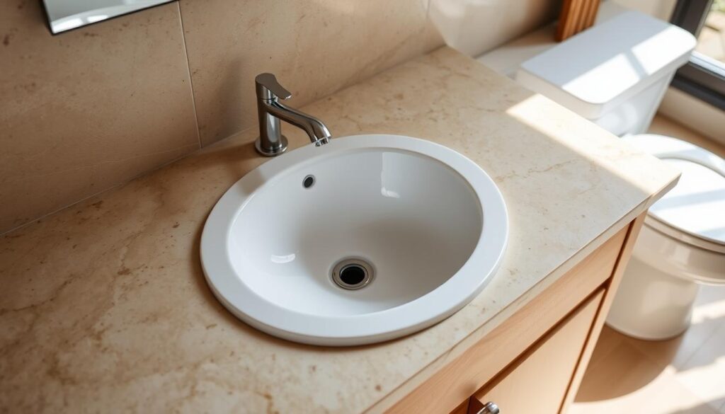 montaż umywalki wpuszczanej