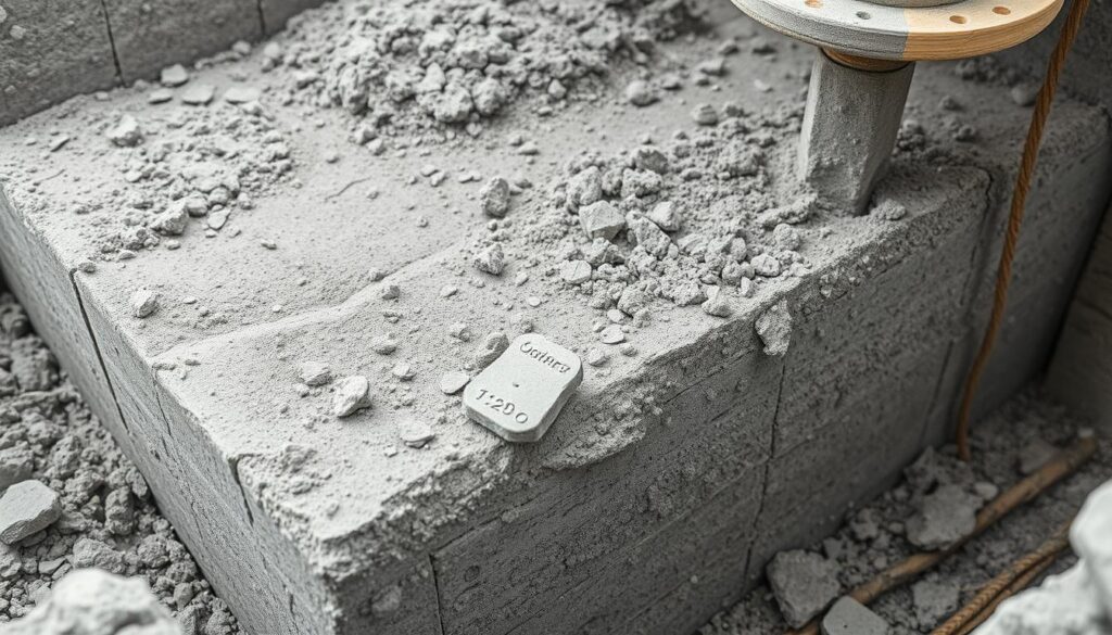 Zdjęcie betonu B20 w budowie