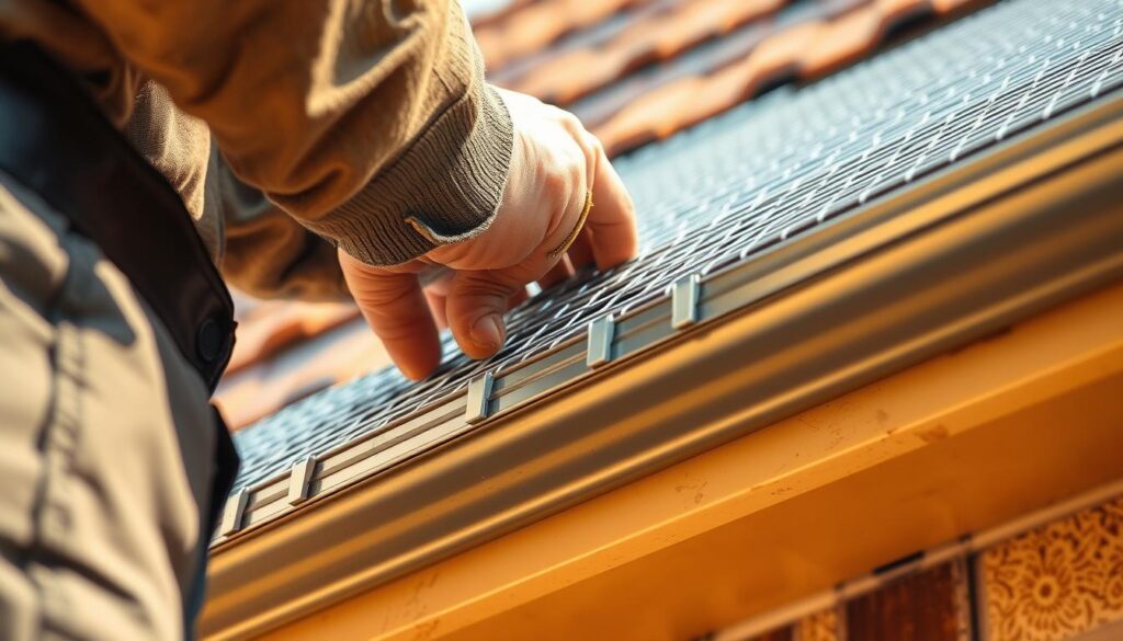 montaż siatki na rynnie montaż siatki na rynnie