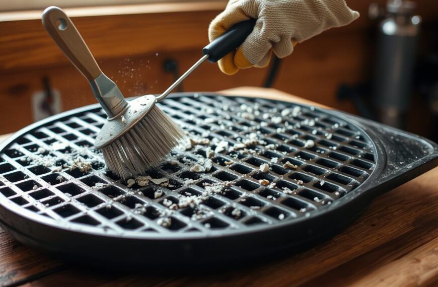 czyszczenie rusztu żeliwnego grilla gazowego