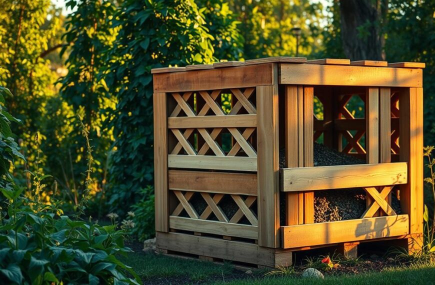 kompostownik z palet segmentowy