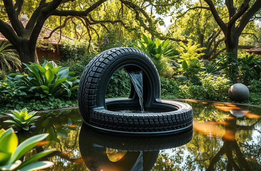 oczko wodne z opony samochodowej