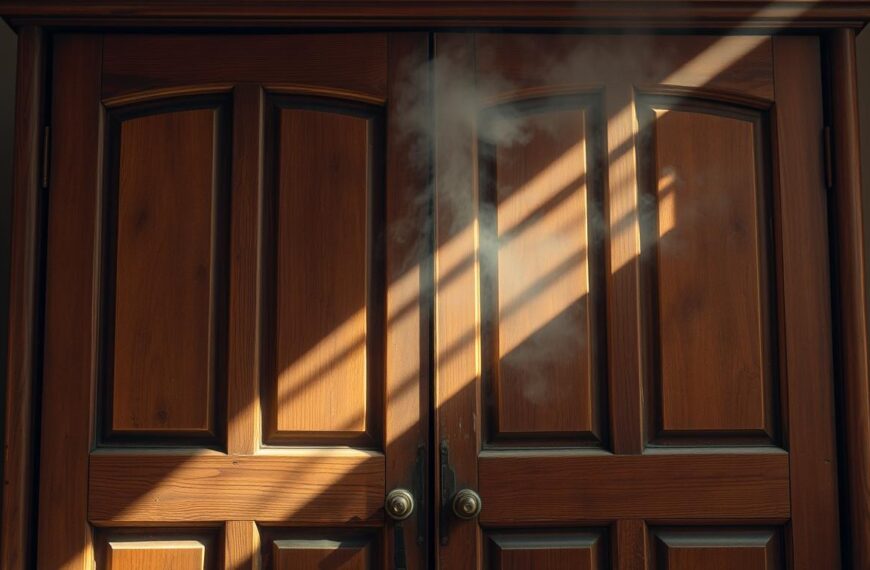 usuwanie zapachu stęchlizny z drewnianej szafy