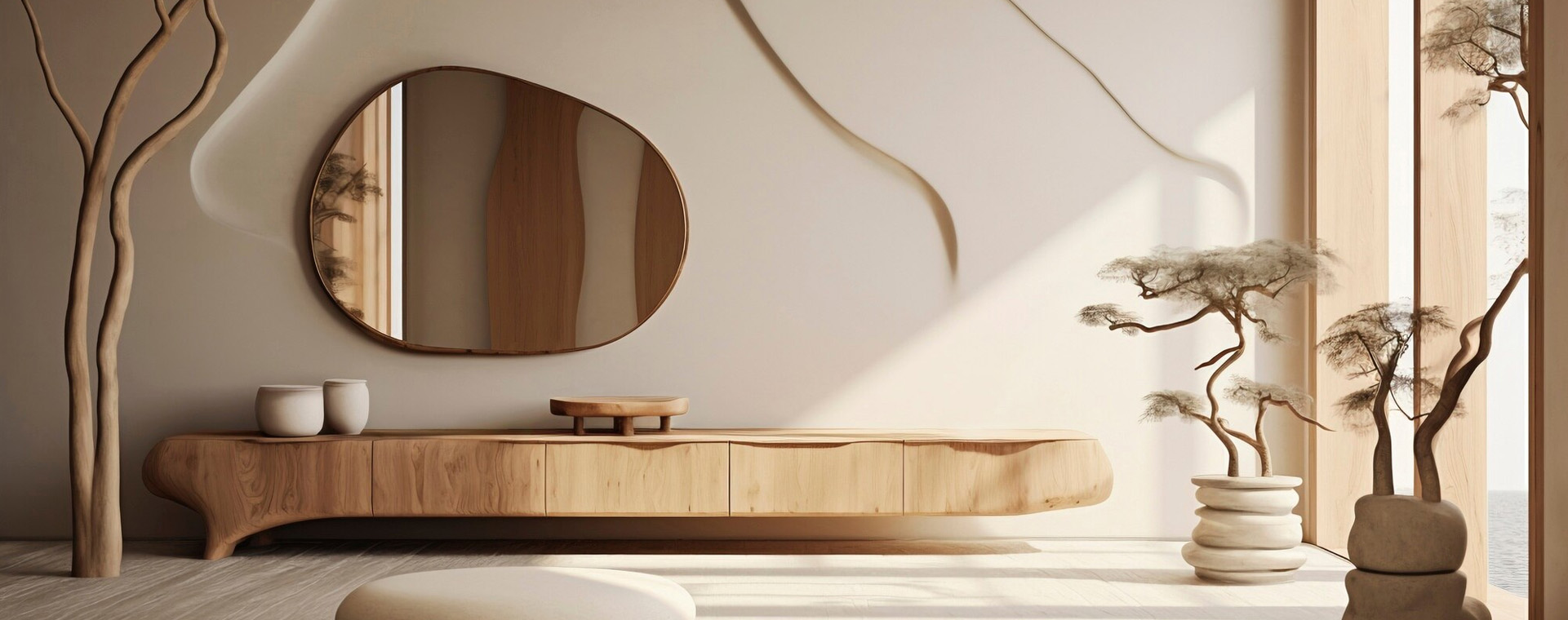 Lustra w stylu japandi