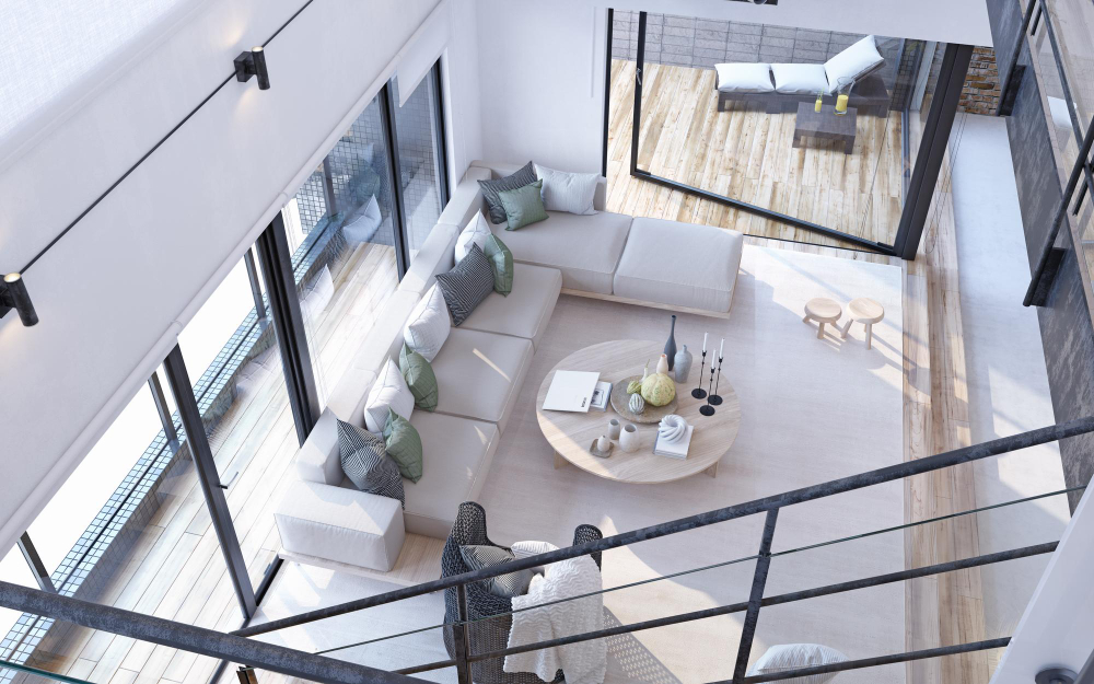 antresola w domu szkieletowym