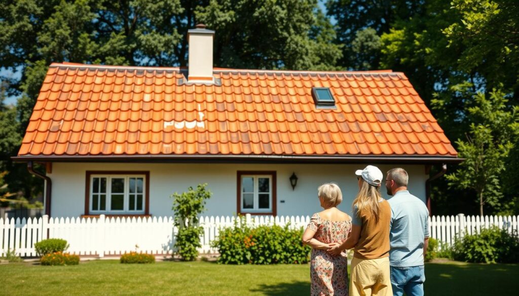 A vibrant, sun-drenched scene of a traditional Polish house with a newly installed roof, replacing the old asbestos-cement tiles. The freshly painted exterior gleams, complemented by lush greenery and a well-manicured garden. In the foreground, a smiling family admires their home, exuding a sense of pride and contentment. The crisp, high-resolution image captures the rejuvenated aesthetic, a testament to the government's financial assistance program for homeowners transitioning away from hazardous roofing materials. The warm, inviting atmosphere showcases the positive impact of the 2025 roofing replacement initiative. A vibrant, sun-drenched scene of a traditional Polish house with a newly installed roof, replacing the old asbestos-cement tiles. The freshly painted exterior gleams, complemented by lush greenery and a well-manicured garden. In the foreground, a smiling family admires their home, exuding a sense of pride and contentment. The crisp, high-resolution image captures the rejuvenated aesthetic, a testament to the government's financial assistance program for homeowners transitioning away from hazardous roofing materials. The warm, inviting atmosphere showcases the positive impact of the 2025 roofing replacement initiative.