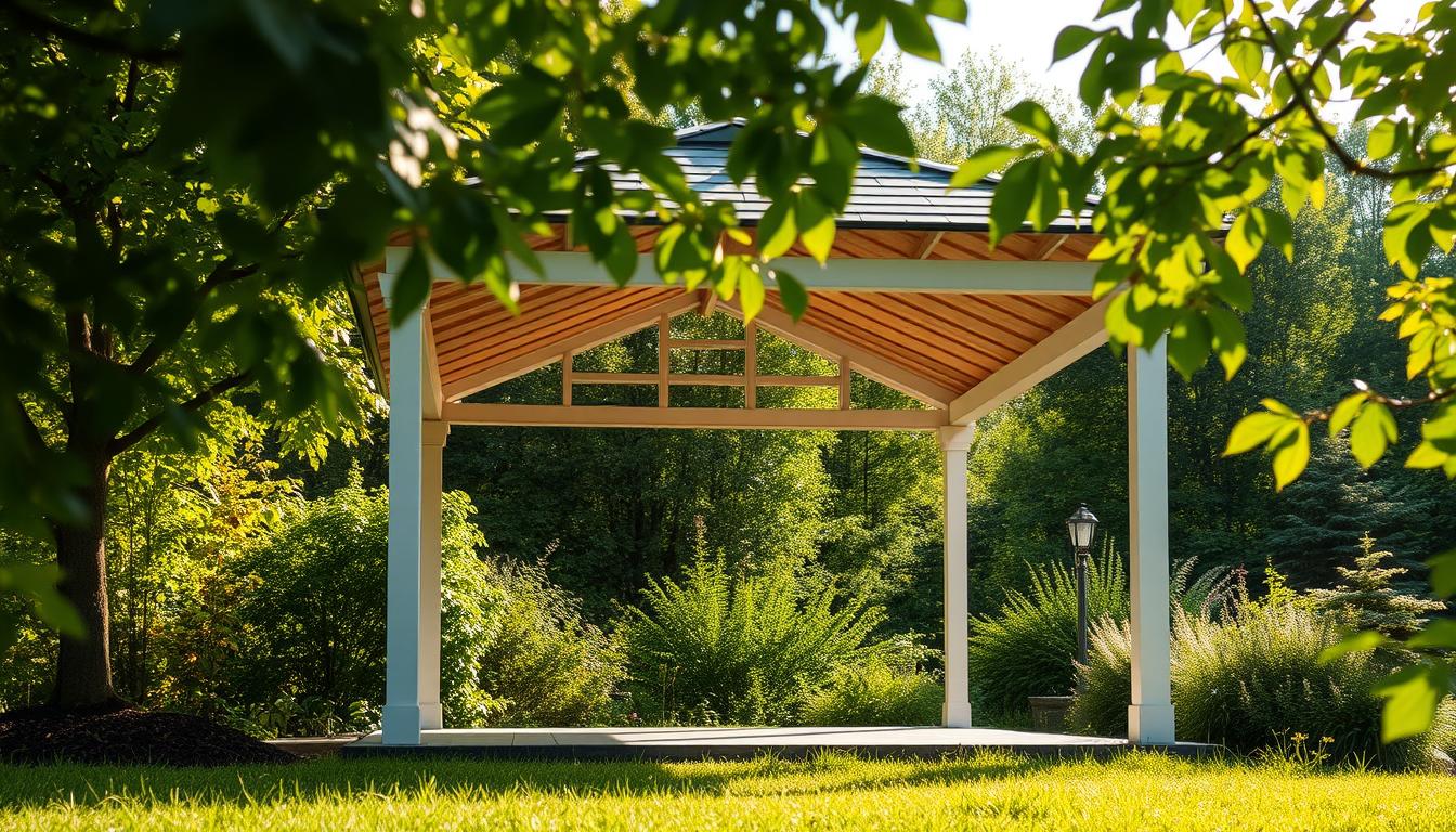 dach na pawilon ogrodowy