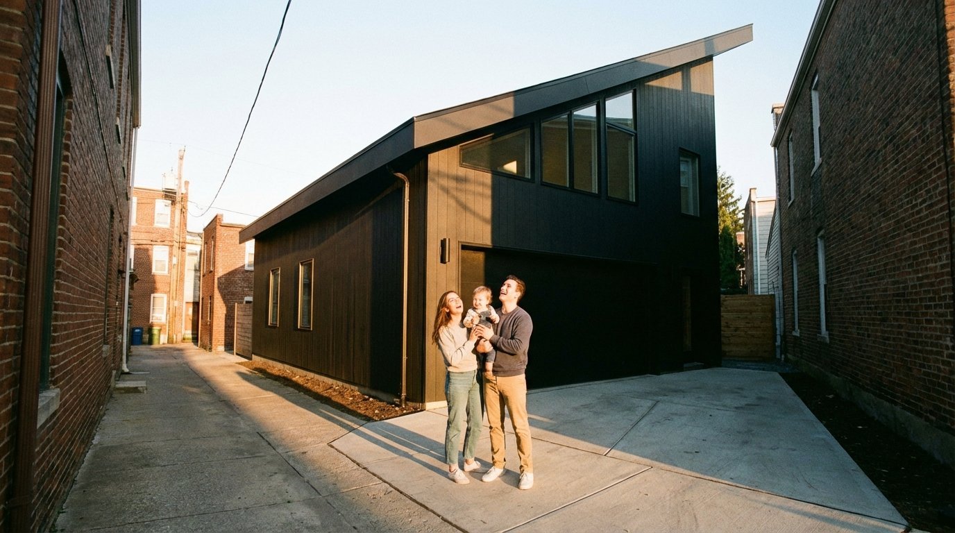 Dom z dachem jednospadowym – projekty na wąską działkę i nie tylko