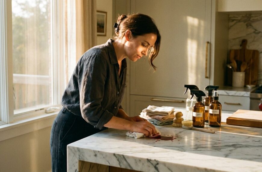 Jak usunąć plamy z czerwonego wina z blatu marmurowego